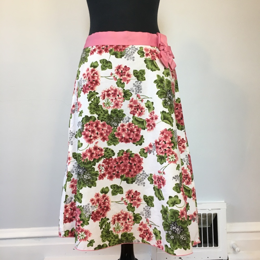 VTG 90s Speechless Floral Midi Skirt with Ribbon Waist, 11